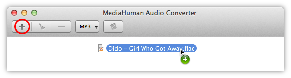 Add FLAC files you want to convert