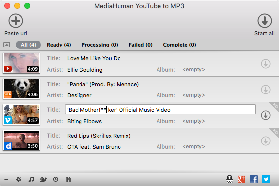 MediaHuman YouTube to MP3 Converter MAC