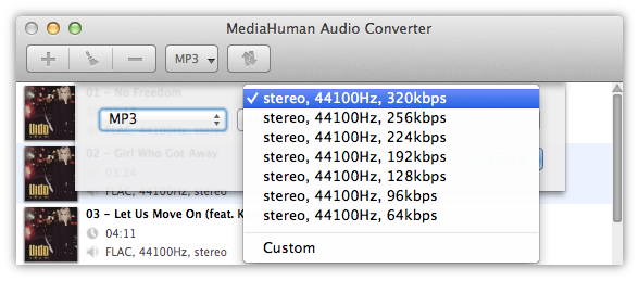 Set additional format settings