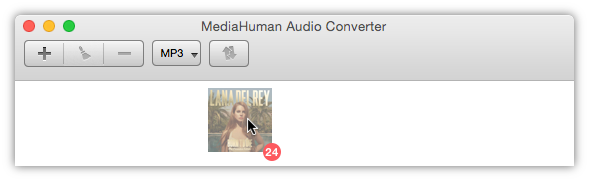 Fügen Sie iTunes Alben dem Audio Converter hinzu.