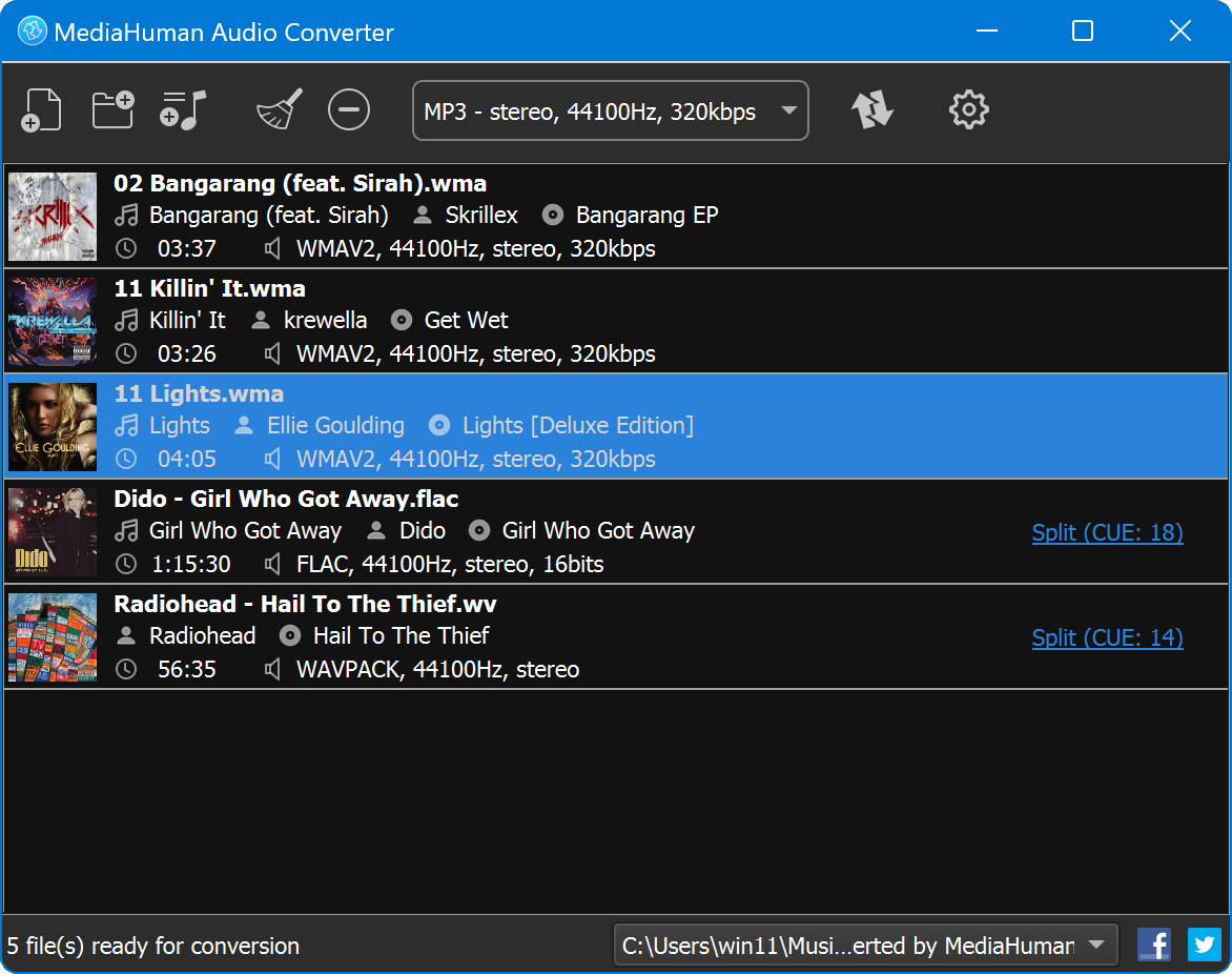 Audio Converter Win Screenshot