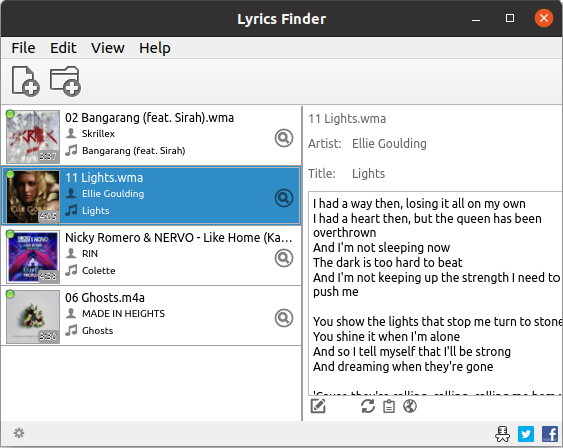 MediaHuman Lyrics Finder Adds Missing Lyrics To Your Music Collection