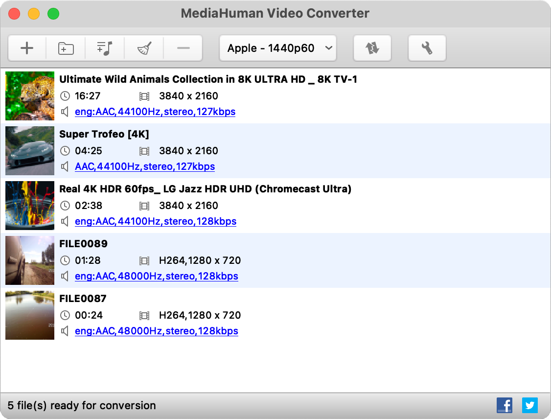 Video Converter Mac Screenshot