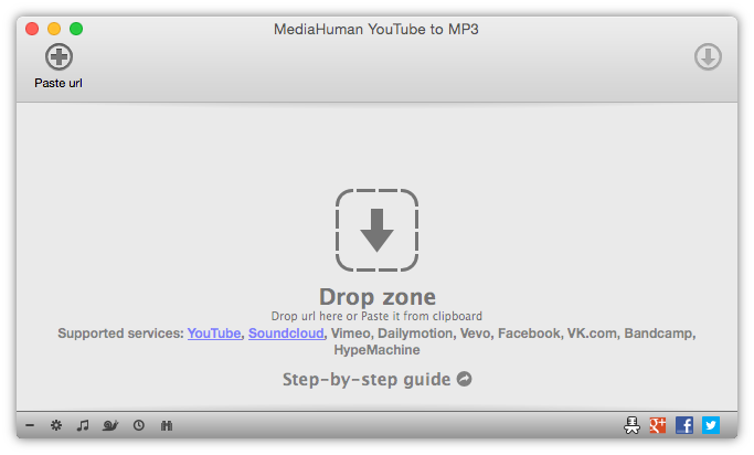 YouTube to MP3 Converter’ın ana penceresi