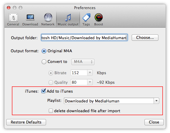 how to transfer songs from youtube converter to itunes